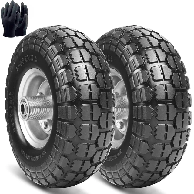 Ruota Per Carriola 3.50 8 3 50 8 4PR COMPLETA DI - Foto 2