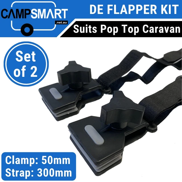 POP TOP AWNING Deflapper Anti Flap Kit Pair of DeFlappers Poptop RV De ...