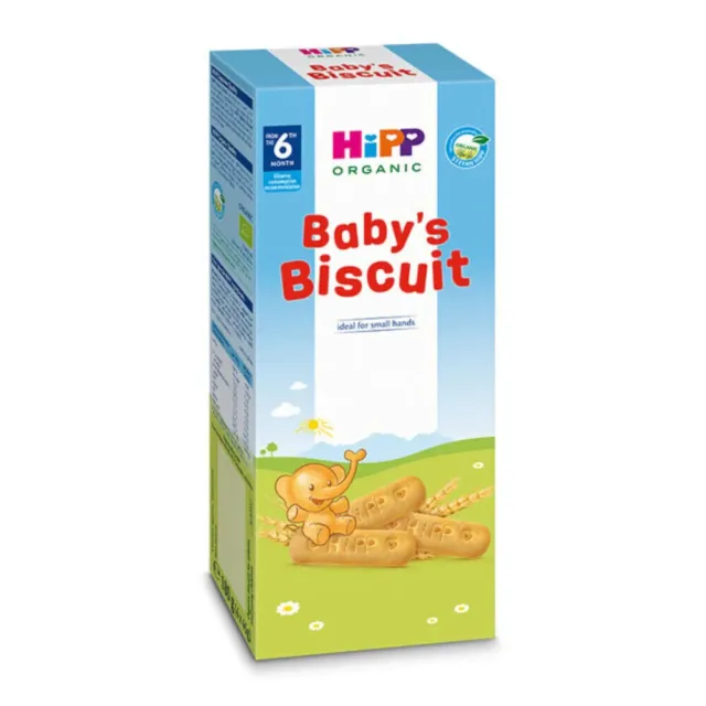 HIPP Organic Baby Biscuits Snacks Cookies From 6+ Months 180g 6.3oz