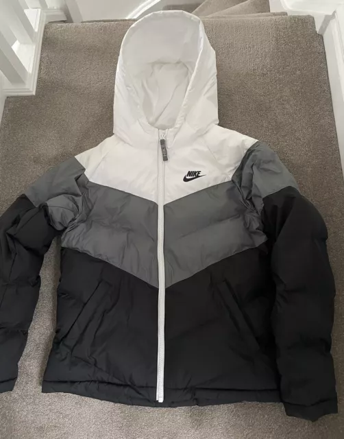 NIKE BOYS PADDED Coat Size L age 12 14 Worn Twice 19.00