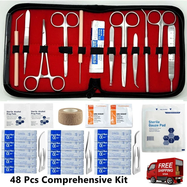SURGICAL SUTURE KIT Basic First Aid Set Suture Emergency Trauma