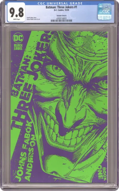 Batman Three Jokers 1C Green 1:25 Variant CGC 9.8 2020 4309118003