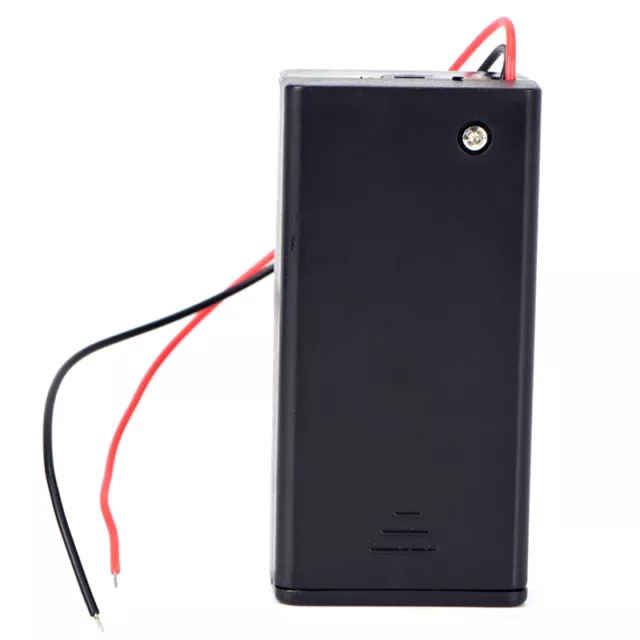 9V Volt PP3 Battery Holder Box DC Case With Wire Lead ON/OFF Switch Cover .nd 2