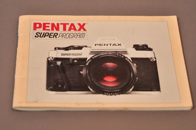 Pentax Super Programa Manual del Propietario, Original, ¡Ni una copia! c1983