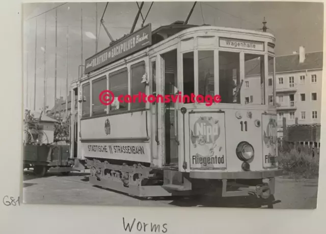 Tw 11 Worms Wagenhalle I historisches Tram Straßenbahn Foto