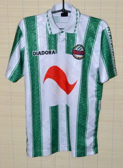 Sk Rapid Wien 1994/1995 Home Football Shirt Jersey Diadora Size S