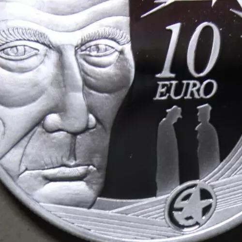 Irland-Ireland Silber 10 Euro 2006 #F5556 "100. Geburtstag Samuel Beckett" Proof 3