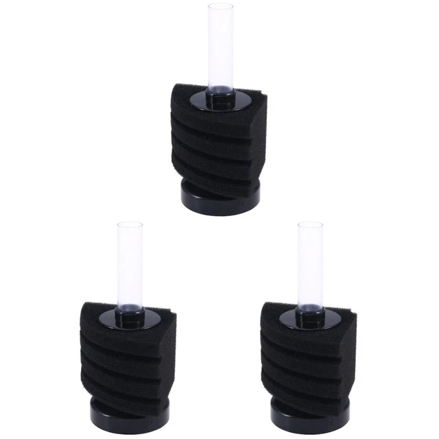 3 PCS Aquarium Filters Oxygen Pump Pneumatic Fish Bowl for Tank