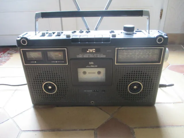 Boombox  Ghettoblaster Radio Cassette Jvc 9475 Ls Cassette To Restore