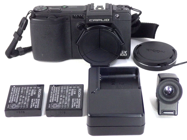 [N MINT!] RICOH Caplio GX100 10.0MP Digital Camera GR Sensor VF-1 KIT from Japan 2