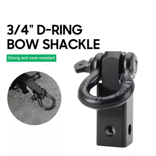 Trailer Shackle Hitch Receiver D-shaped Shackle for Trailer Towing 2" x 2" hitch 2