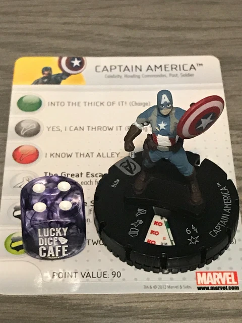 Marvel Heroclix Avengers Movie 018 Captain America Rare