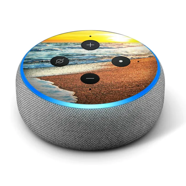 Vinyl Decal Skin for Amazon Echo Dot 3rd Gen - Ocean Sunset