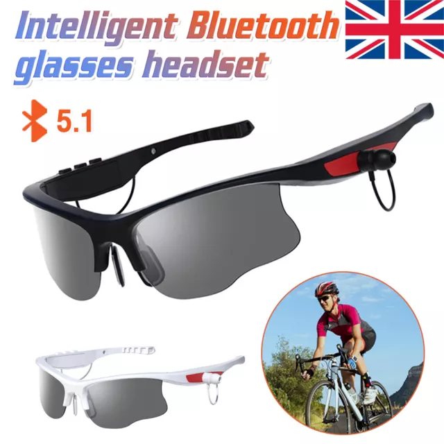 UK Smart Glasses Wireless Bluetooth 5.1 Sunglasses Headset Music Hands-free Call