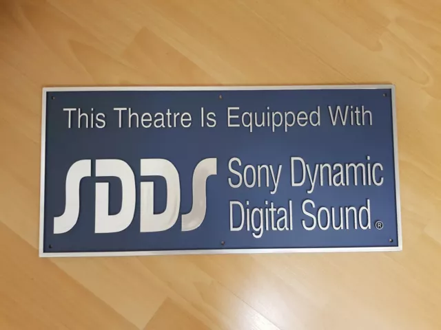 SDDS Original Cinema Wall Sign Vintage Home Theater