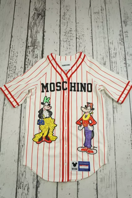 MOSCHINO H M HM Baseball Dress Shirt Goofy Disney Size XS 160.82