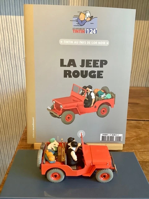 Masque Tintin Les Voitures De Tintin N°6 - Hachette - La Jeep Rouge (Tintin Au Congo) - 1/24 - Neuve