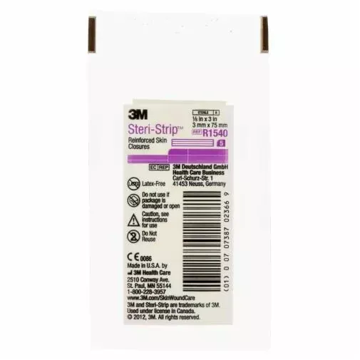 3M SteriStrip Reinforced Skin Closure 1/8" x 3" in 50 Units/box REF R1540