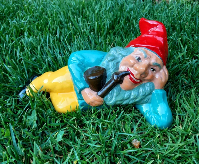 GARTENZWERG LIEGEND VON Clemens Spang D51, alter Zwerg, Gnom, selten, antik, top EUR 37,00