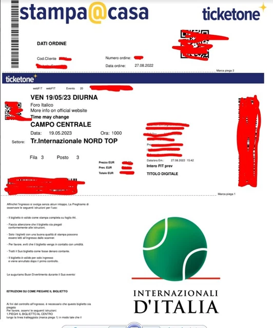 Biglietti Internazionale d'Italia 19 Maggio