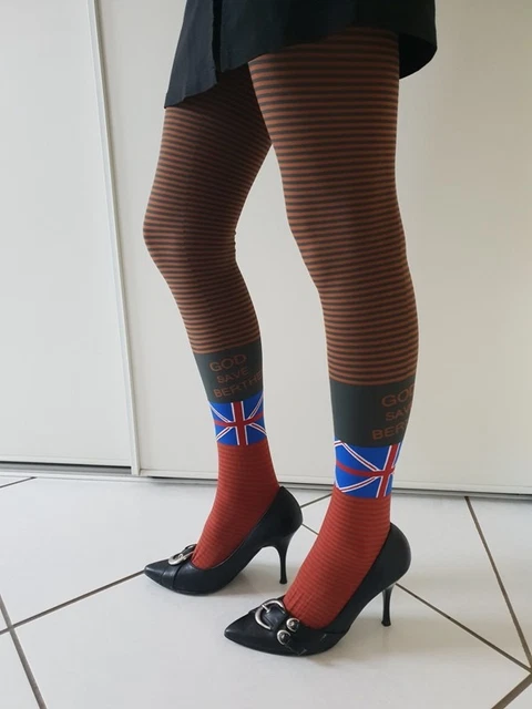 BERTHE AUX GRANDS Pieds Collant Taille 1/2 Polyamide EUR 19,90 - Main Image