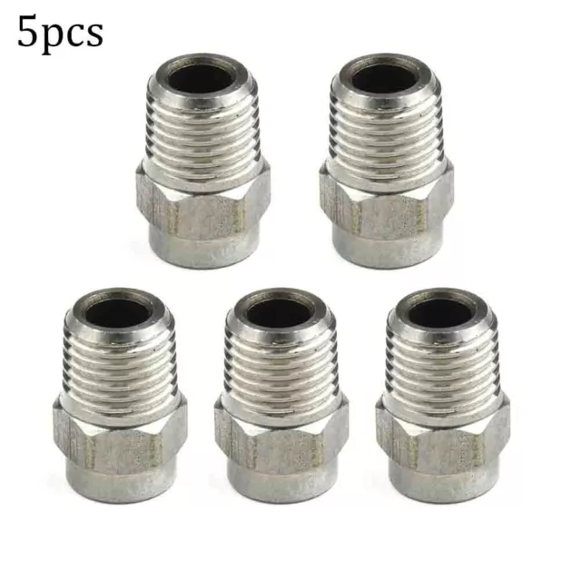 5 Piece Set of Durable High Pressure Washer Fan Nozzles 1/4 Thread 65 Degree