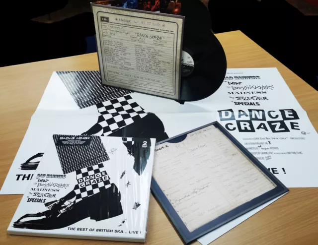 DANCE CRAZE LP x 3 The Best Of British Ska Live! Deluxe Box Set VINYL + Poster