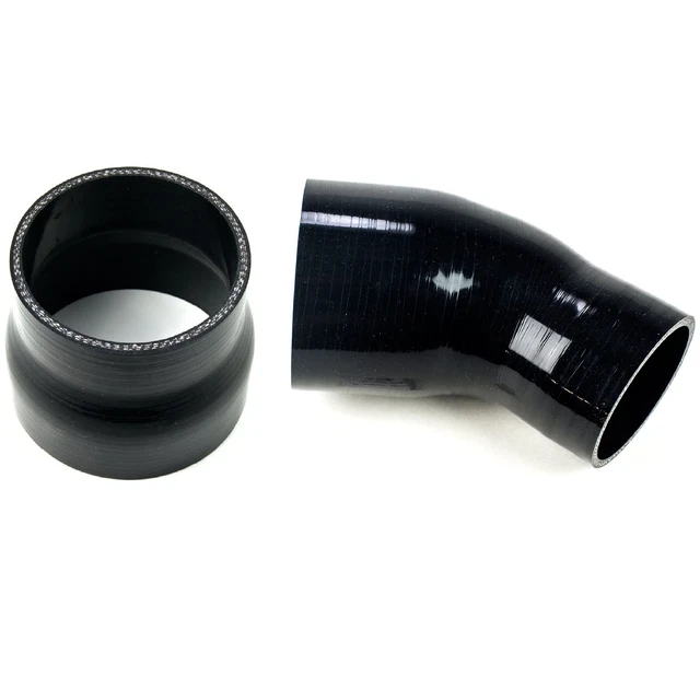 Squirrelly 4" to 3" Reducer Coupler & 4" to 3" Elbow 45 Degree Coupler Piping