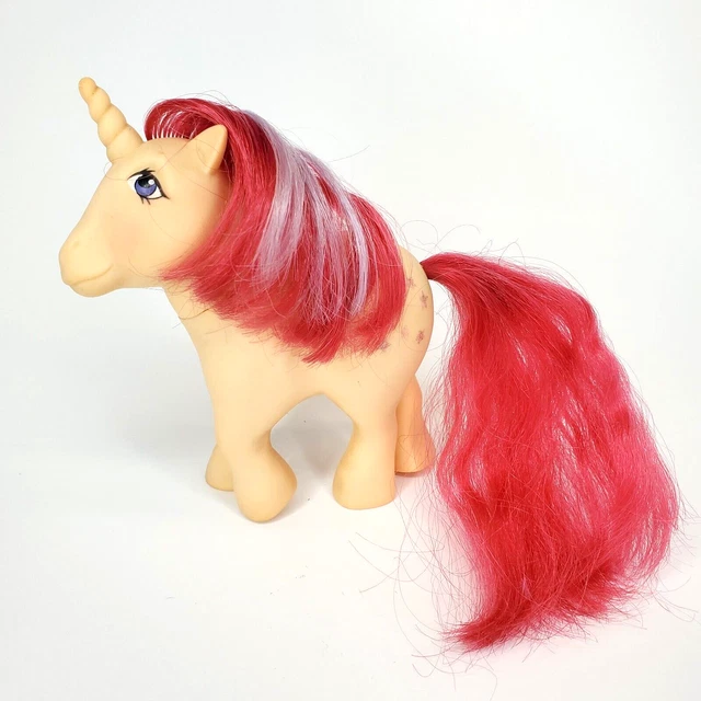 Vtg 1983 Hasbro My Little Pony G1 Moondancer Unicorn Stars Pink Purple Mane MLP