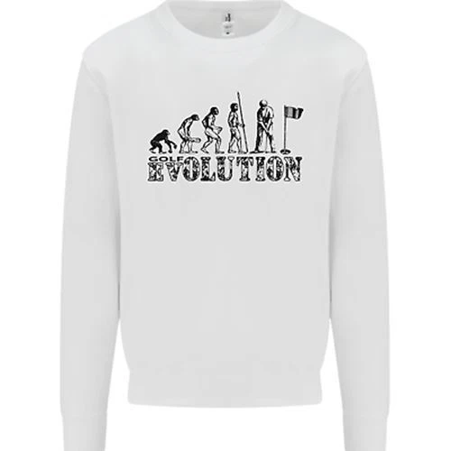 Evoluzione di Un Giocatore Golf Divertente da Golf Bambini Felpa Maglione