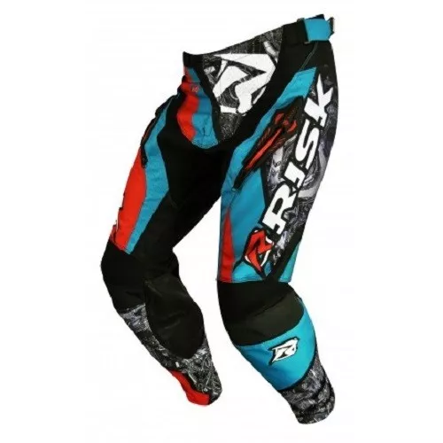 Risk Racing Ventilate 32 waist motocross Pants Machine Blue Moto X RACE GEAR