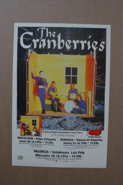 THE CRANBERRIES 1999 DENVER CONCERT TOUR POSTER - Irish Alternative Rock  Music
