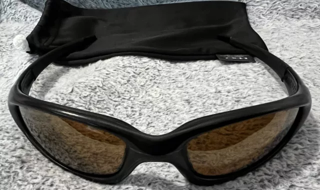 Oakley Straight Jacket.1999Vintage.Matte Black/Gold Logo-Iridium Lenses.Original