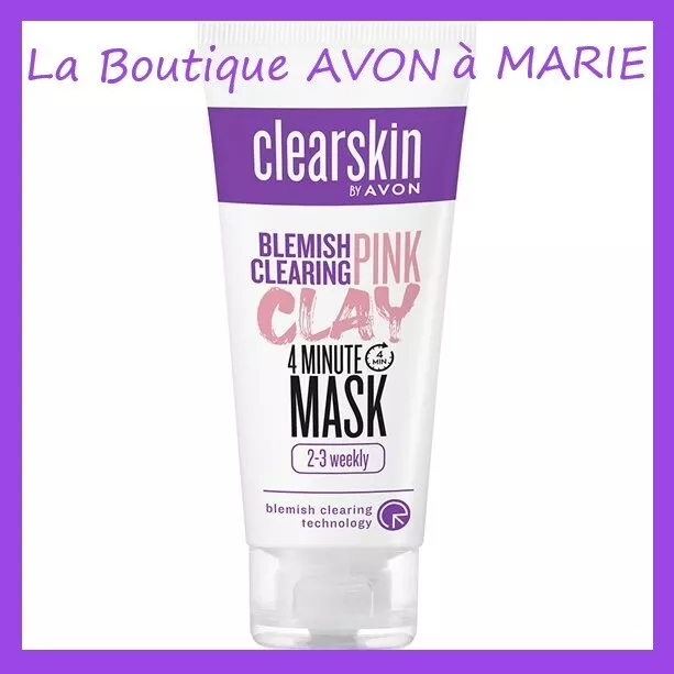 MASQUE Purifiant à L'agile Rose 4 Minutes Pink CLAY CLEARSKIN AVON