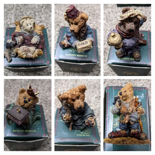 Boyds Bears Nativity LOT of 6