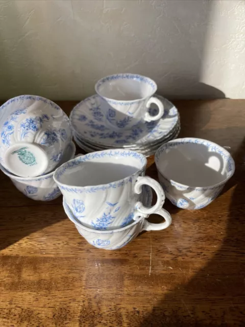 6 Tasses à Thé café en porcelaine de Sarreguemines Minton ?