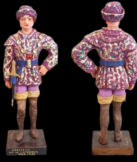 Plomb creux CAVALIER COW BOY RODÉO / antique toy soldier jouet ancien