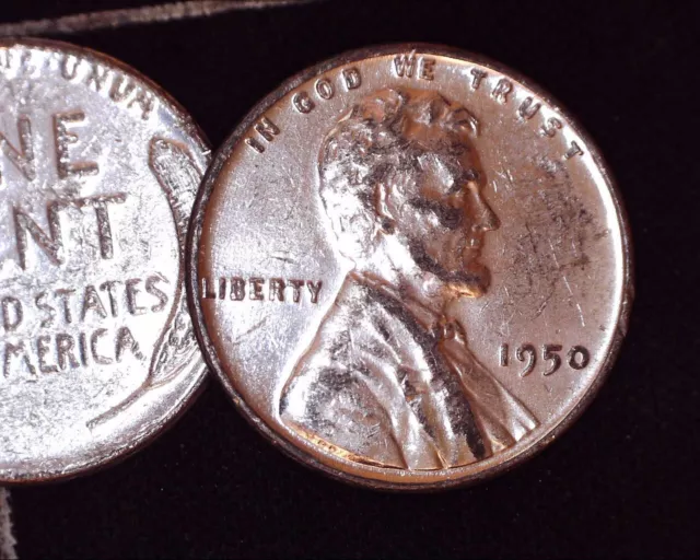 1950 Silver Plated Lincoln Wheat Cent