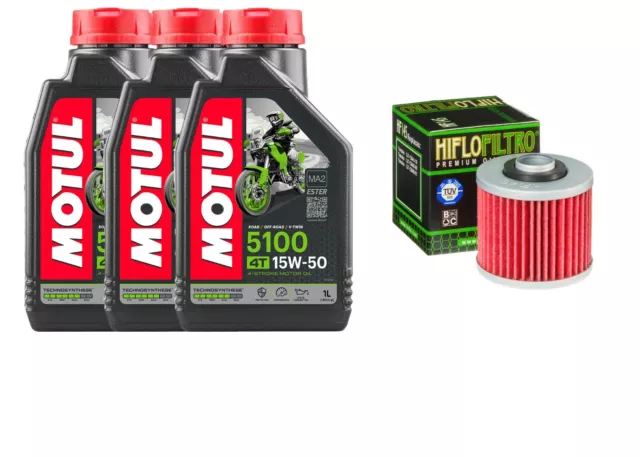 Kit/Tagliando Yamaha Tdm 850 1991 2001 3Lt Olio Motul 5100 15W50 E Filtro Olio