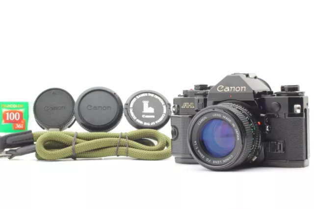 【N MINT+++】 Canon A-1 A1 SLR 35mm Film Camera NEW FD NFD 50mm f1.4 Lens Japan