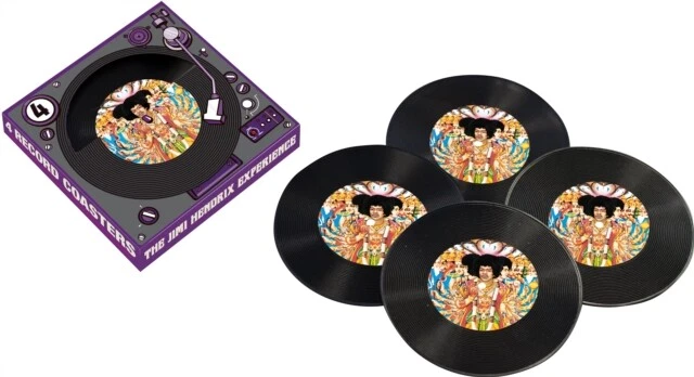 Sottobicchieri A Forma Di Disco In Vinile - Set Da 6 Pezzi In Silicone, Diametro 10,5 Cm, Con Fondo Antiscivolo - Regalo Divertente Per Amanti Della Musica - 4