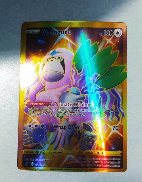 gold oranguru pokemon card Amazon.com: Pokemon - Oranguru SV098/SV122 - Shining Fates - Shiny Vault main image 1