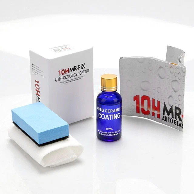 Transparent Céramique liquide 30ml Éponge Serviette Revêtement Auto Cristallin