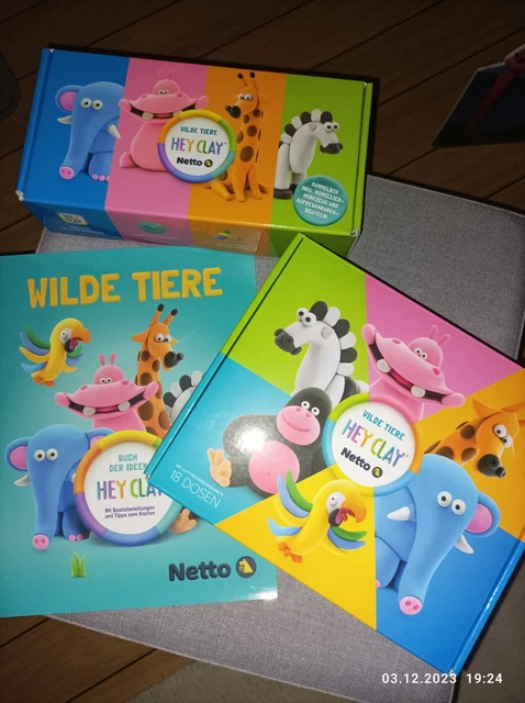 "Hey Clay" Kentgummi Set, Neu und OVP, 3Teile, 18Farben