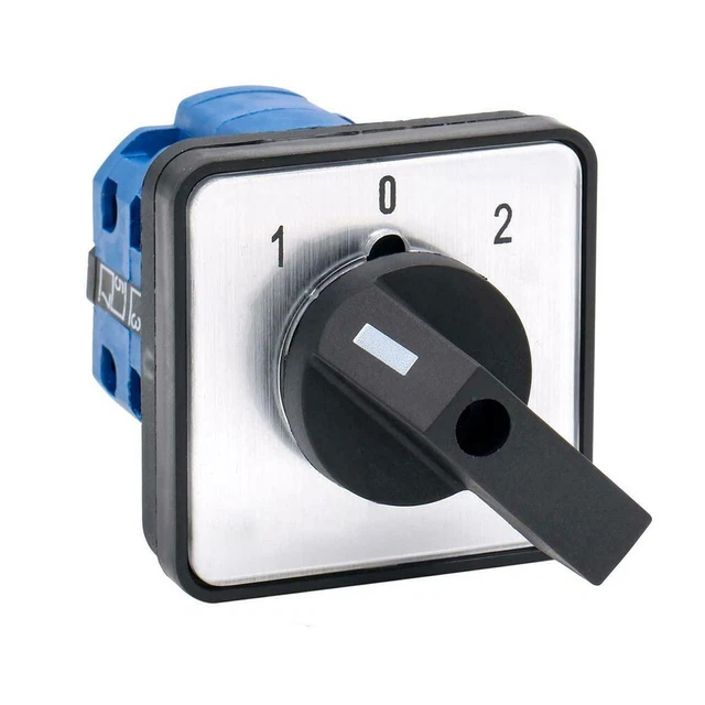 Changeover Switch Camma Selettore 20A 50 50 70mm 8 Terminali a Vite Accessorio