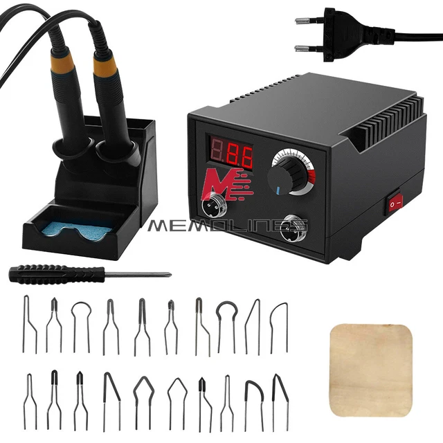 100W Digital Pyrography Machine Electric Soldering Iron Set Wood Burning Tool
