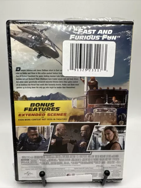 Fast & Furious Presents Hobbs & Shaw DVD Dwayne Johnson NEW 2