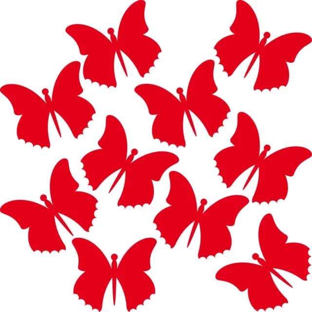 10 cm red tattoo butterflies deco protection car window door