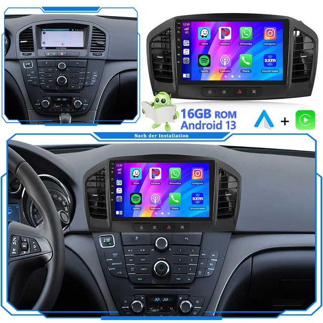 Écran Tactile IPS 2.5D 9 Pouces Android 12 pour Opel Insignia/Buick Regal 2009-2013 Lecteur vidéo de Voiture stéréo multimédia Navigation GPS Radio Support SWC WiFi FM Bluetooth USB Caméra Gratuite