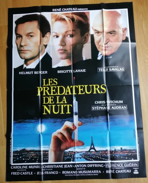 PREDATEURS DE LA NUIT jess franco affiche cinema originale 160x120 cm '87